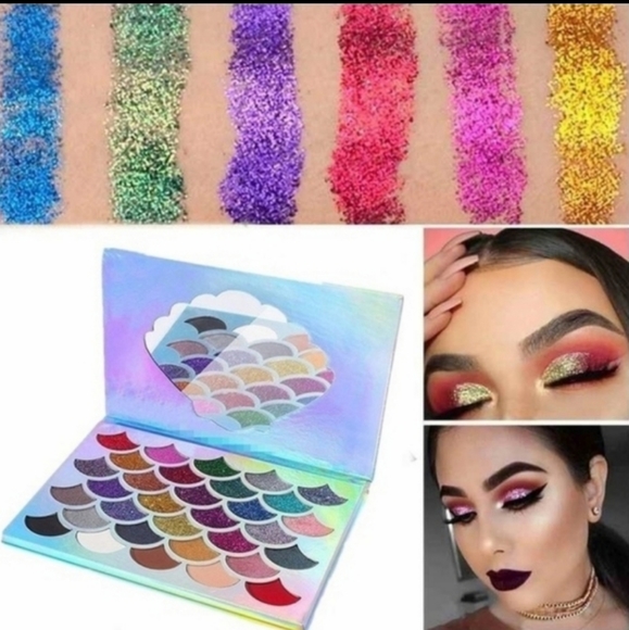 NEW Glitter palette 32 color eyeshadow pearl matte - Picture 4 of 10